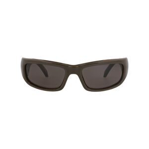Balenciaga Square-Frame Bio Injection Sunglasses Brown Unisex-Adult